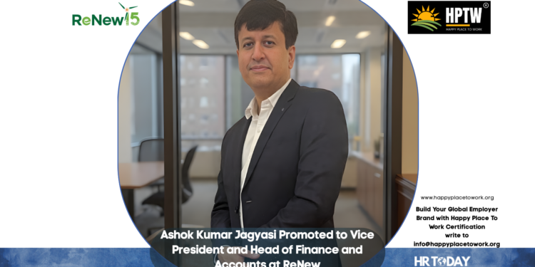 Ashok Kumar Jagyasi Promoted to Vice President and Head of Finance and Accounts at ReNew