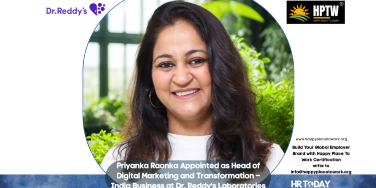 Priyanka Raonka Appointed as Head of Digital Marketing and Transformation – India Business at Dr. Reddy's Laboratories