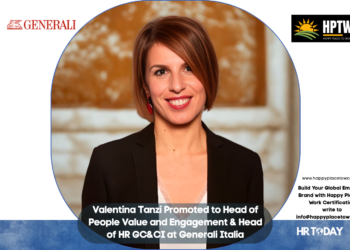 Valentina Tanzi Promoted to Head of People Value and Engagement & Head of HR GC&CI at Generali Italia