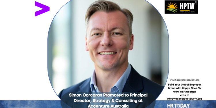 Simon Corcoran Promoted to Principal Director, Strategy & Consulting at Accenture Australia