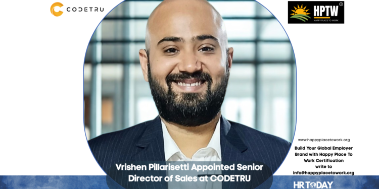 Vrishen Pillarisetti Appointed Senior Director of Sales at CODETRU