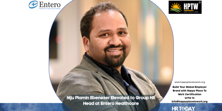 Niju Plamin Ebenezer Elevated to Group HR Head at Entero Healthcare