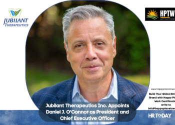Jubilant Therapeutics Inc. Appoints Daniel J. O'Connor as President and Chief Executive Officer