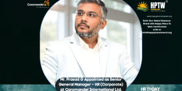 Mr. Prasad G Appointed as Senior General Manager – HR (Corporate) at Coromandel International Ltd.