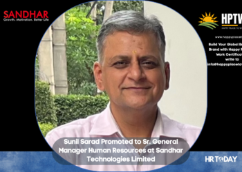Sunil Sarad Promoted to Sr. General Manager Human Resources at Sandhar Technologies Limited