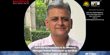 Sunil Sarad Promoted to Sr. General Manager Human Resources at Sandhar Technologies Limited