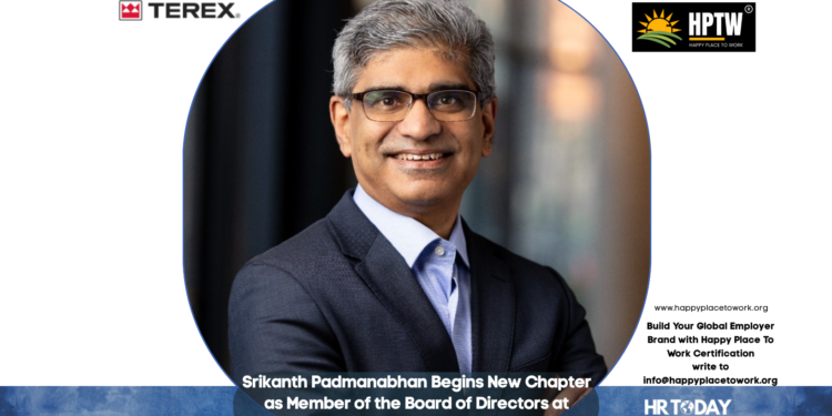 Srikanth Padmanabhan Begins New Chapter as Member of the Board of Directors at Terex Corporation