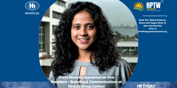 Diana Monteiro Appointed as Vice President – Branding & Communications at Hinduja Group Limited