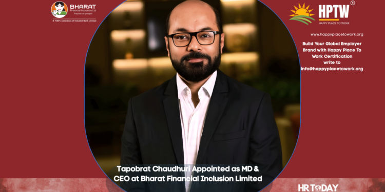 Tapobrat Chaudhuri Appointed as MD & CEO at Bharat Financial Inclusion Limited