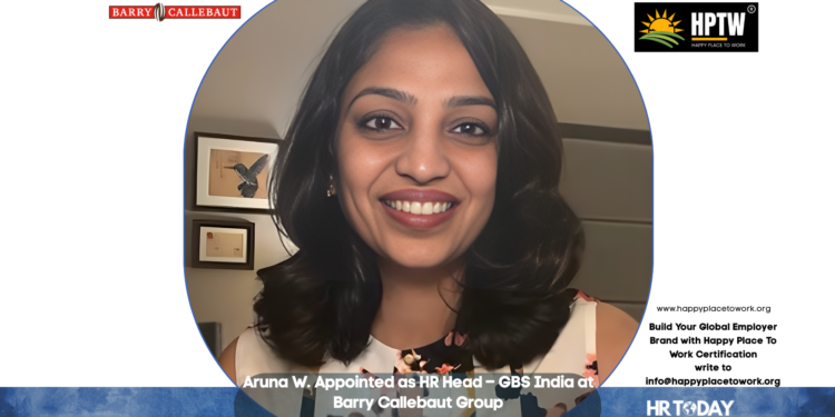 Aruna W. Appointed as HR Head – GBS India at Barry Callebaut Group