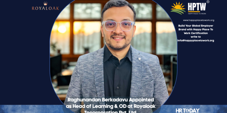 Raghunandan Berkadavu Appointed as Head of Learning & OD at Royaloak Incorporation Pvt. Ltd.