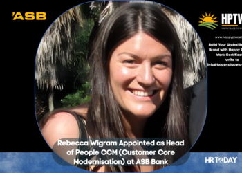 Rebecca Wigram Appointed as Head of People CCM (Customer Core Modernisation) at ASB Bank