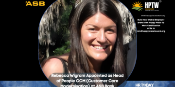 Rebecca Wigram Appointed as Head of People CCM (Customer Core Modernisation) at ASB Bank