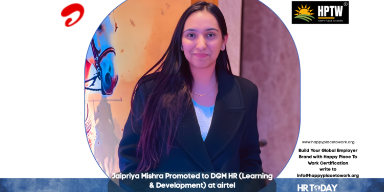 Jaipriya Mishra Promoted to DGM HR (Learning & Development) at airtel