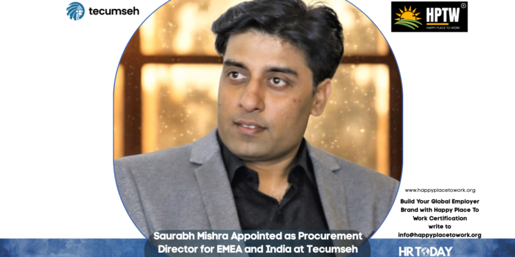 Saurabh Mishra Appointed as Procurement Director for EMEA and India at Tecumseh