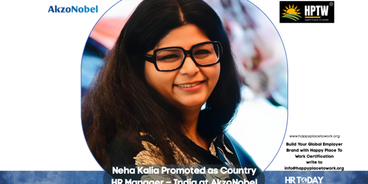 Neha Kalia Promoted as Country HR Manager – India at AkzoNobel