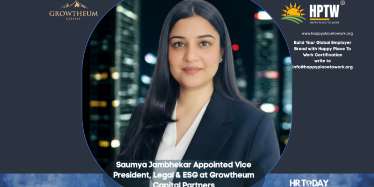Saumya Jambhekar Appointed Vice President, Legal & ESG at Growtheum Capital Partners