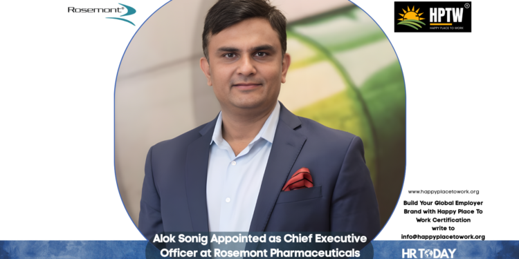 Alok Sonig Appointed as Chief Executive Officer at Rosemont Pharmaceuticals