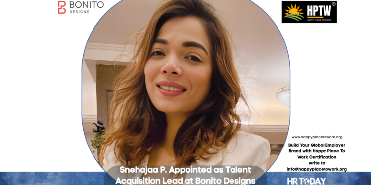 Snehajaa P. Appointed as Talent Acquisition Lead at Bonito Designs