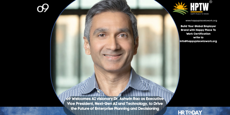 o9 Welcomes AI visionary Dr. Ashwin Rao as Executive Vice President, Next-Gen AI and Technology, to Drive the Future of Enterprise Planning and Decisioning