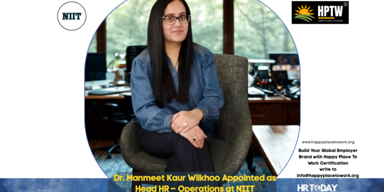 Dr. Manmeet Kaur Wilkhoo Appointed as Head HR – Operations at NIIT