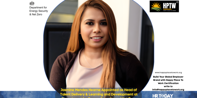 Jasmine Mendes Hearne Appointed as Head of Talent Delivery & Learning and Development at Department for Energy Security and Net Zero