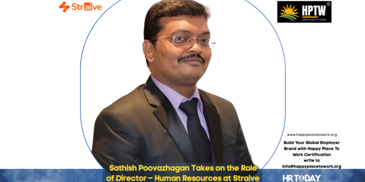 Sathish Poovazhagan Takes on the Role of Director – Human Resources at Straive