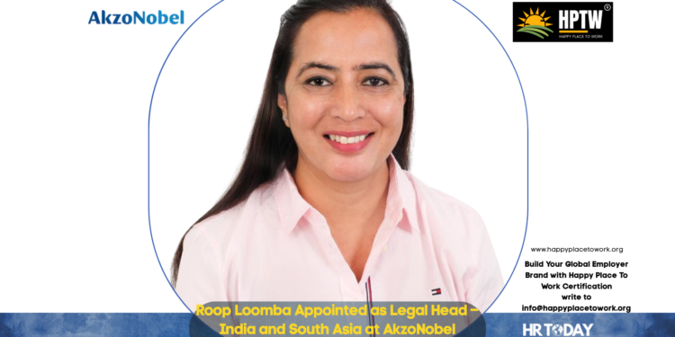 Roop Loomba Appointed as Legal Head – India and South Asia at AkzoNobel Powder Coatings India Private Limited