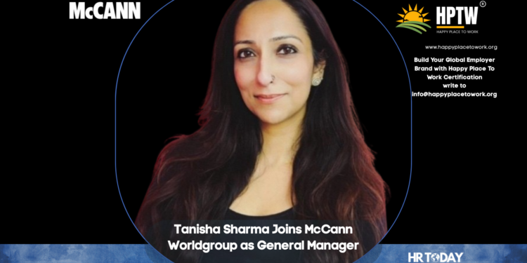 Tanisha Sharma Joins McCann Worldgroup as General Manager