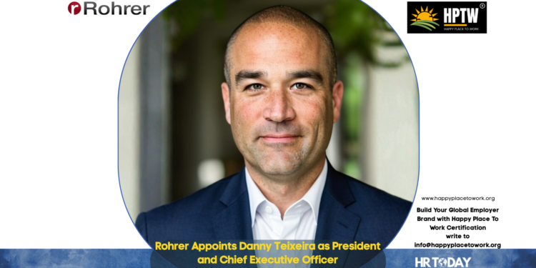 Rohrer Appoints Danny Teixeira as President and Chief Executive Officer