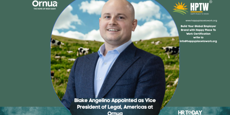 Blake Angelino Appointed as Vice President of Legal, Americas at Ornua