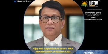 Vijay Nair Appointed as Head – HR & Administration at Naxatra Labs