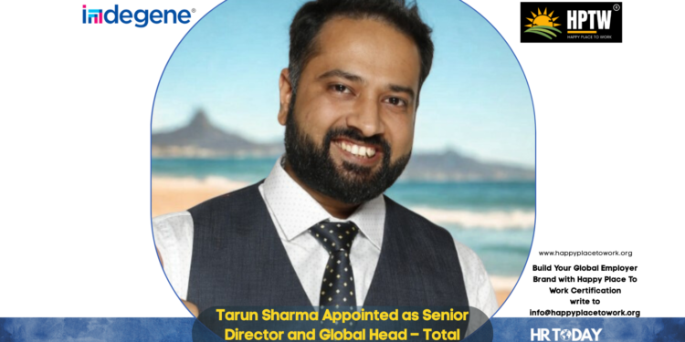 Tarun Sharma Appointed as Senior Director and Global Head – Total Rewards at Indegene