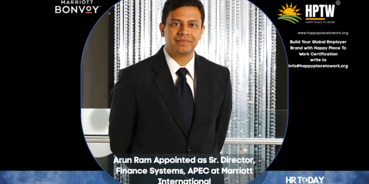 Arun Ram Appointed as Sr. Director, Finance Systems, APEC at Marriott International