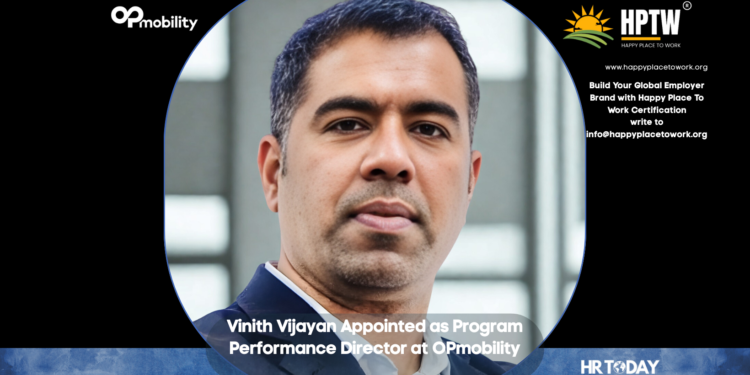 Vinith Vijayan Appointed as Program Performance Director at OPmobility