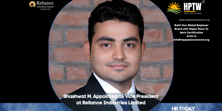 Shashwat M. Appointed as Vice President at Reliance Industries Limited