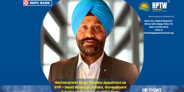 Harmanpreet Singh Khanna Appointed as SVP – Head Strategic Affairs, Government & Defence Business at HDFC Bank