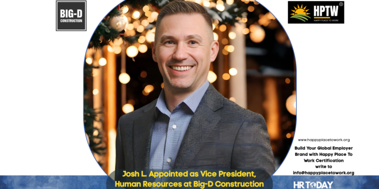Josh L. Appointed as Vice President, Human Resources at Big-D Construction