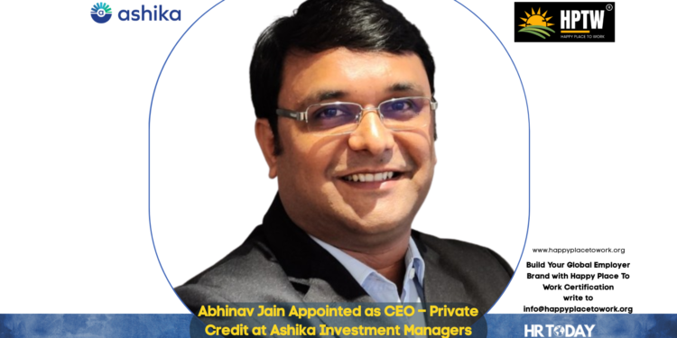 Abhinav Jain Appointed as CEO – Private Credit at Ashika Investment Managers