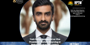 Yash Mehta Appointed as Vice President – Battery Sourcing at Reliance Industries Limited