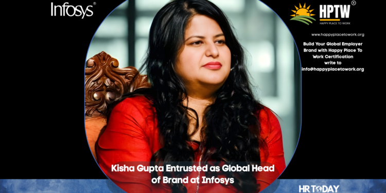 Kisha Gupta Entrusted as Global Head of Brand at Infosys