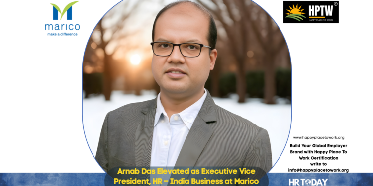 Arnab Das Elevated as Executive Vice President, HR – India Business at Marico Limited