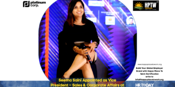 Seema Saini Appointed as Vice President – Sales & Corporate Affairs at Platinum Corp.