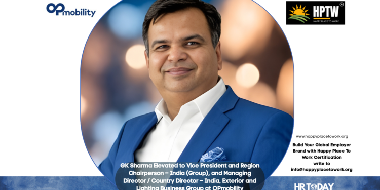 GK Sharma Elevated to Vice President and Region Chairperson – India (Group), and Managing Director / Country Director – India, Exterior and Lighting Business Group at OPmobility