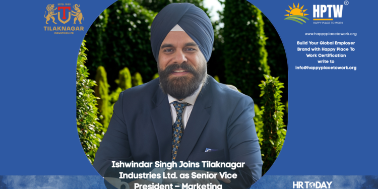 Ishwindar Singh Joins Tilaknagar Industries Ltd. as Senior Vice President – Marketing