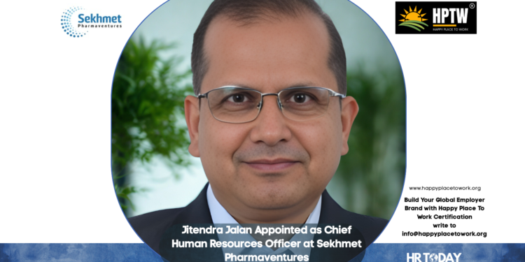 Jitendra Jalan Appointed as Chief Human Resources Officer at Sekhmet Pharmaventures