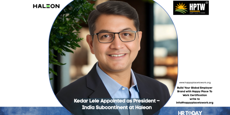 Kedar Lele Appointed as President – India Subcontinent at Haleon