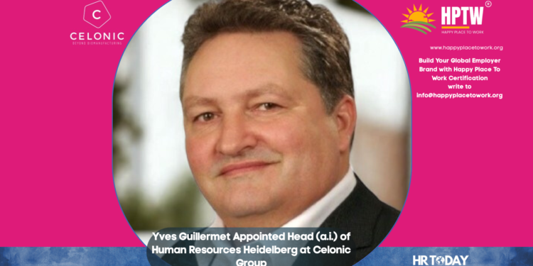 Yves Guillermet Appointed Head (a.i.) of Human Resources Heidelberg at Celonic Group