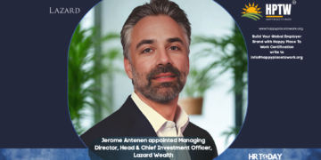 Jerome Antenen appointed Managing Director, Head & Chief Investment Officer, Lazard Wealth