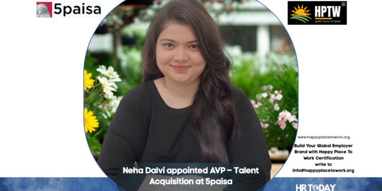 Neha Dalvi appointed AVP – Talent Acquisition at 5paisa
